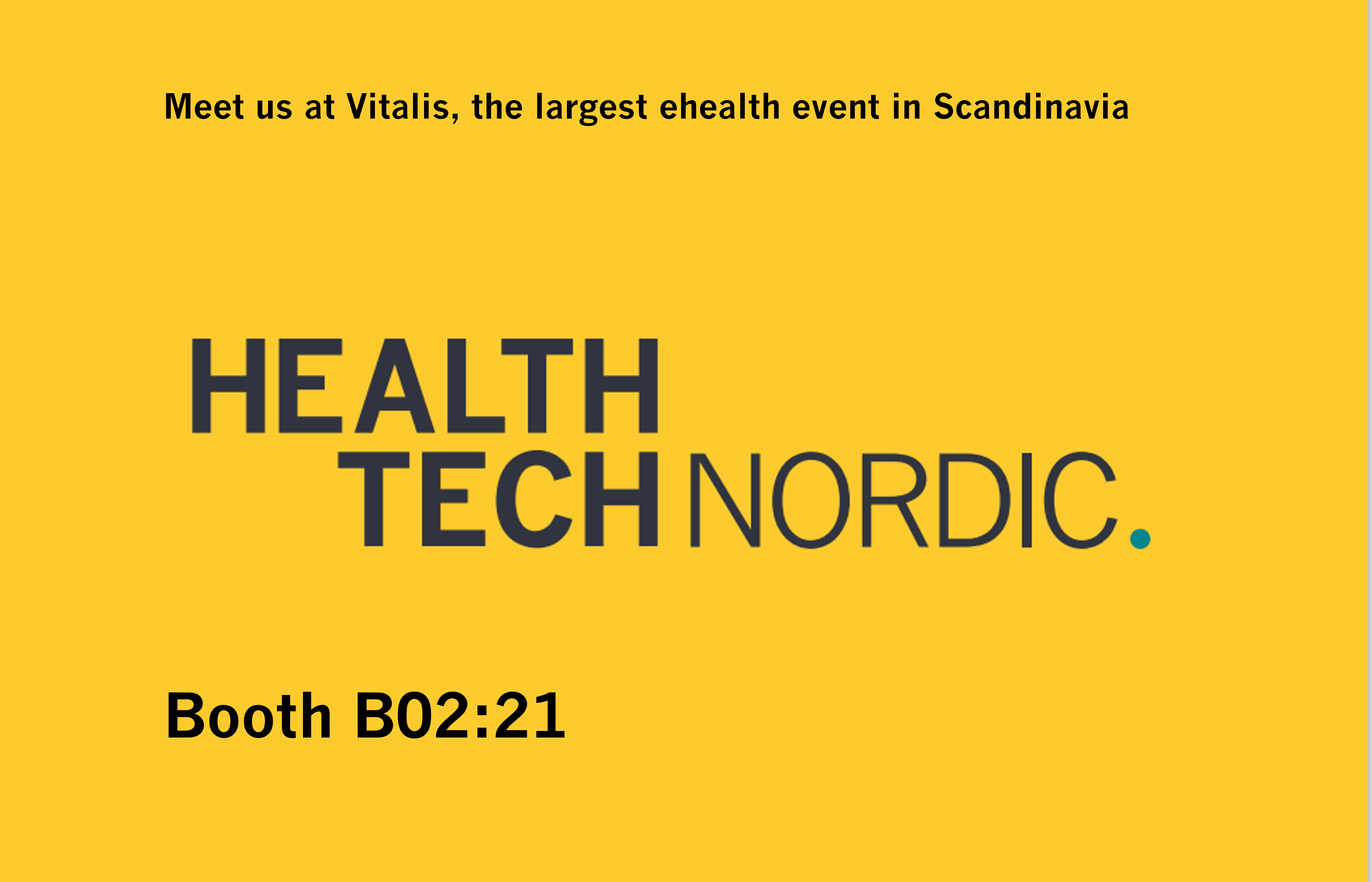 HealthTech Nordic at Vitalis